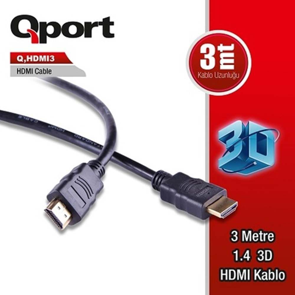 QPORT 3M HDMI KABLO