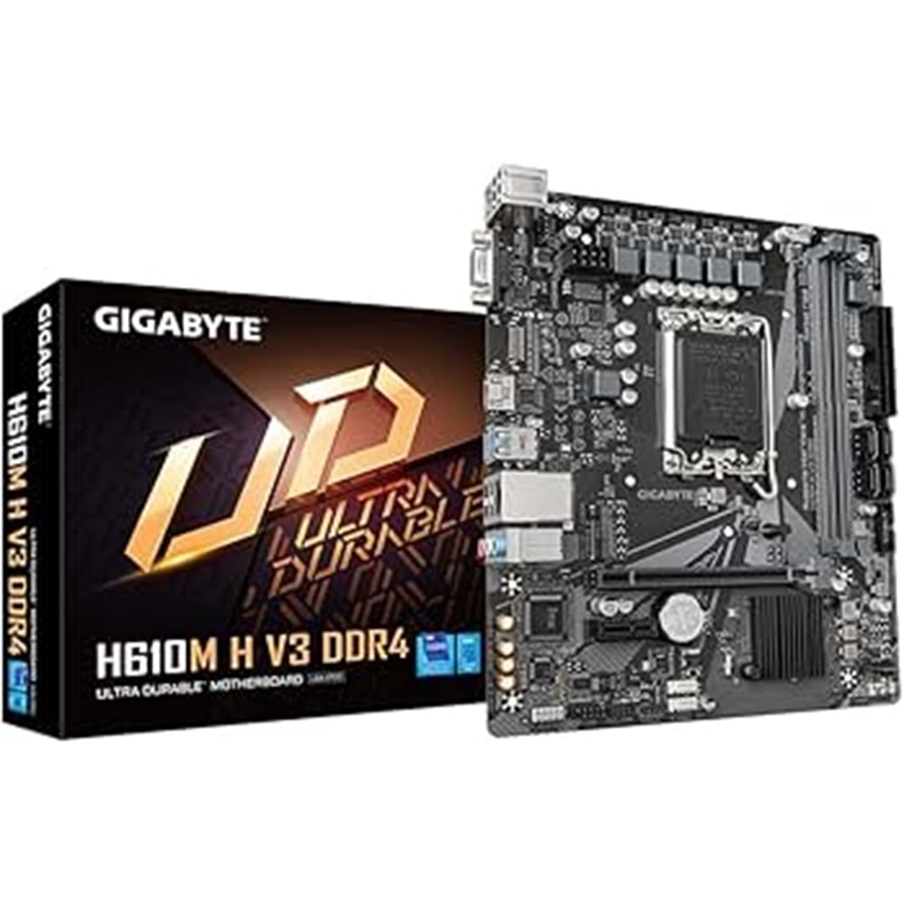 GIGABYTE H610M H 3200Mhz(OC) M.2 mATX 1700p DDR4
