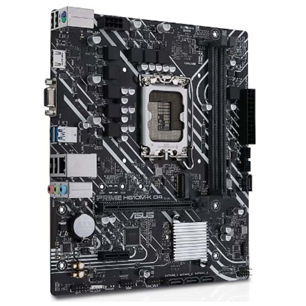 ASUS PRIME H610M-K D4 ARGB INTEL 1700p DDR4 3200 DP HDMI M2 USB3.2 mATX