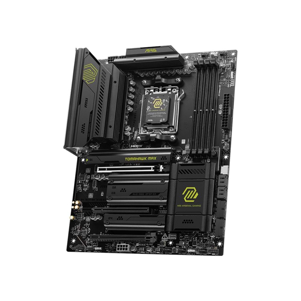 MSI MAG B850 TOMAHAWK MAX WIFI AM5 DDR5 8400MHZ(OC) HDMI 4x M.2 USB 10Gbs 5G LAN WI-FI 7 ATX