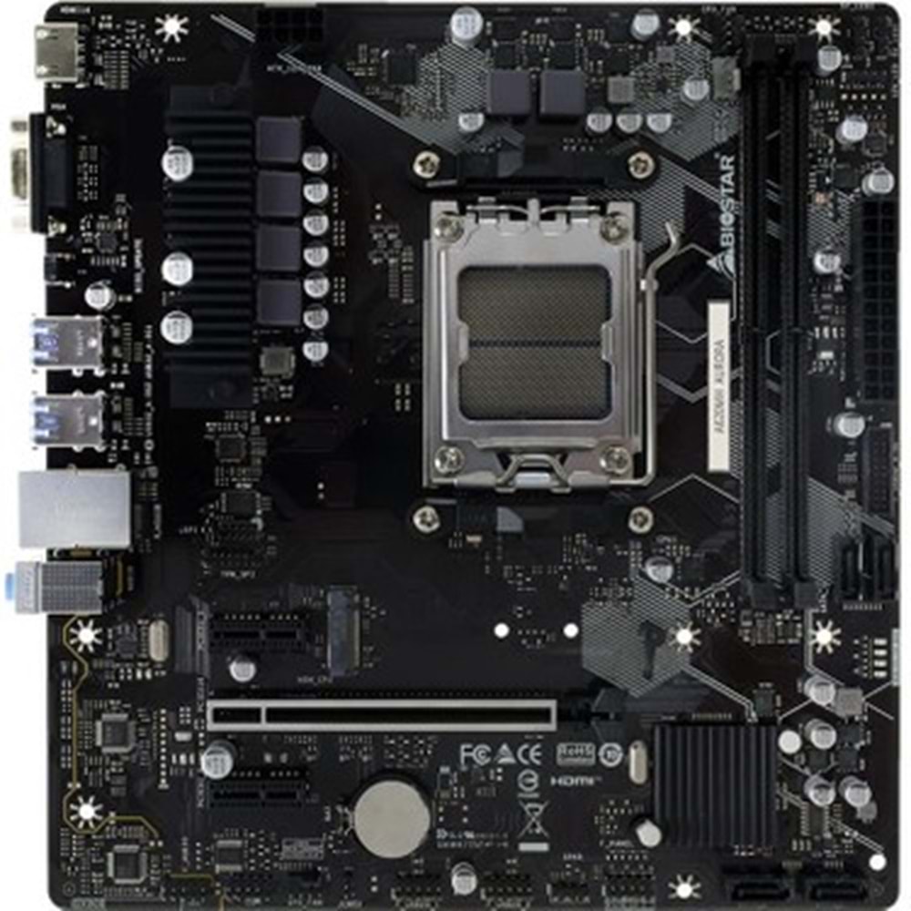 BIOSTAR A620MH AURORA AMD AM5 DDR5 5600 HDMI VGA M2 mATX