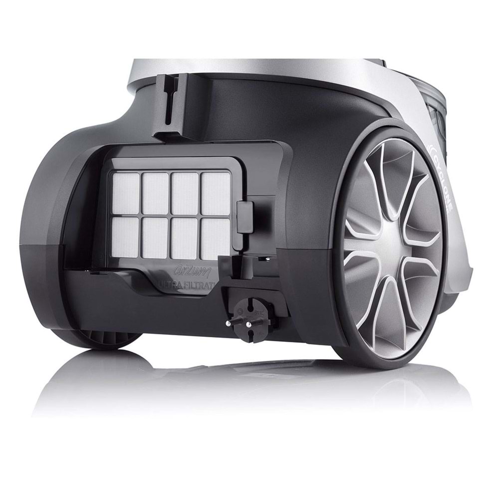 ARZUM AR4094 OLIMPIA CONTROL CYCLONE FİLTRELİ SÜPÜRGE GRİ