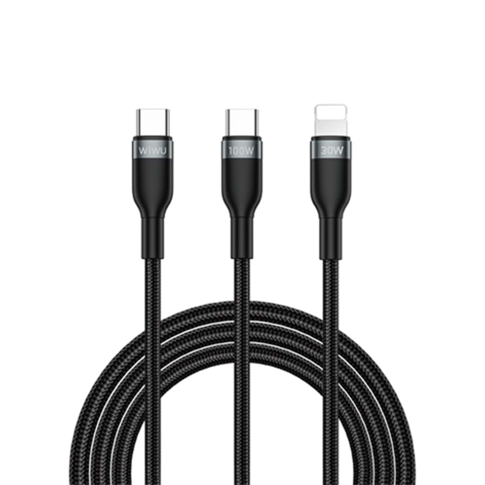 WIWU C029 USB-C TO USB-C + LIGHTNING CABLE
