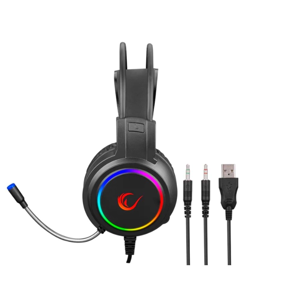 RAMPAGE KM-404 ARGENTI RAINBOW AYDINLATMALI USB GAMING COMBO SET