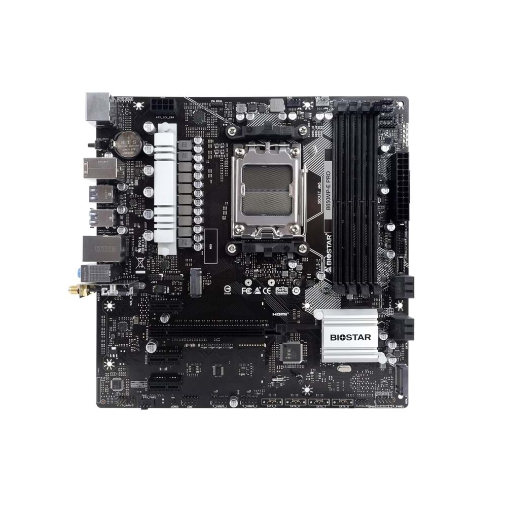 BIOSTAR B650MT AMD AM5 DDR5 6000 HDMI DP M2 mATX