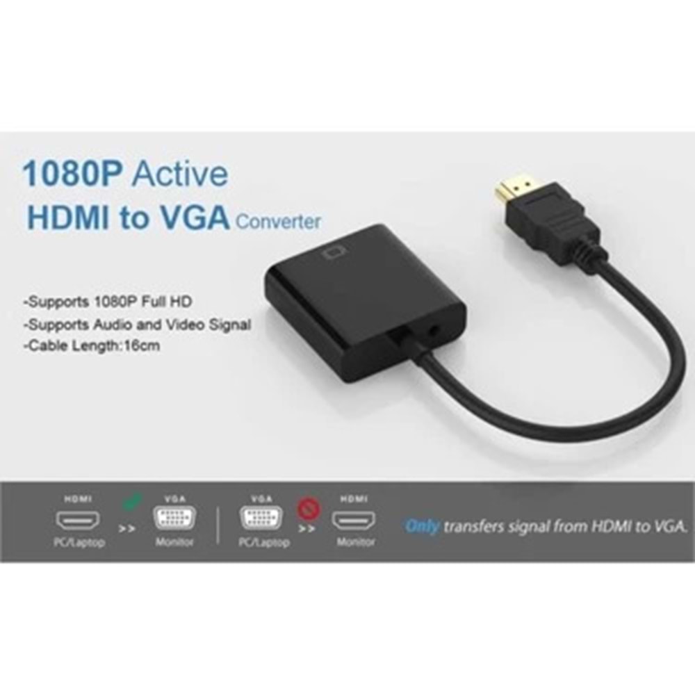 UNITEK HDMI TO VGA DÖNÜŞTÜRÜCÜ 1080P/60 HZ