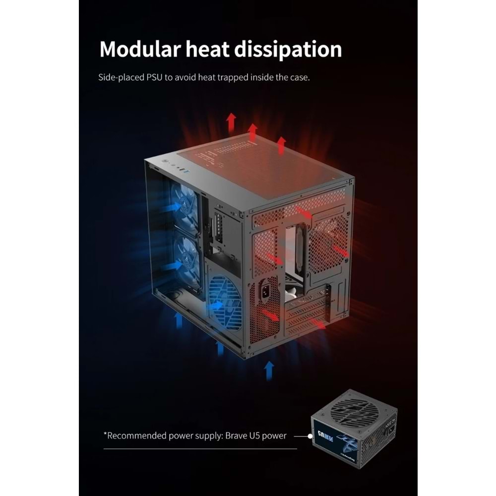 GAMING PC AMD RYZEN 5-7500F 16 GB DDR5 RAM 8 GB RTX 5050 512 GB SSD 650W