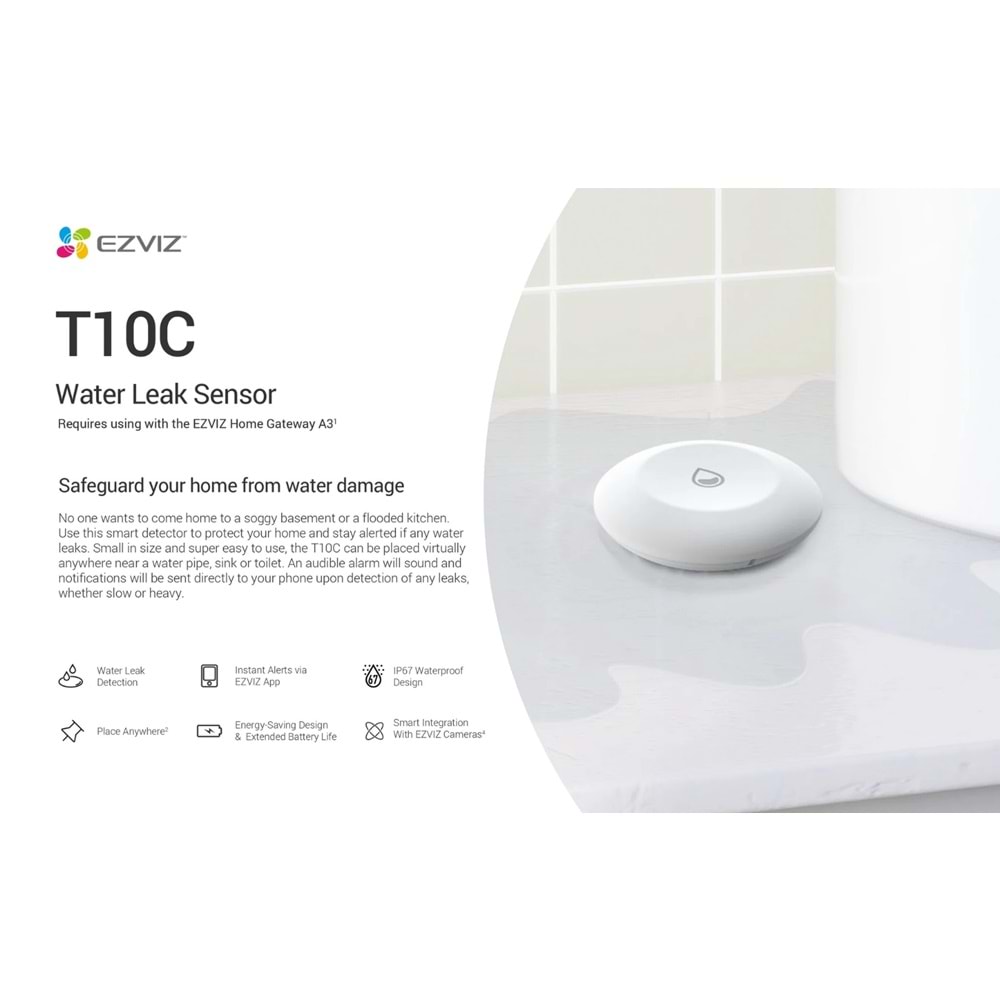 EZVIZ SU KAÇAĞI SENSÖRÜ T10C