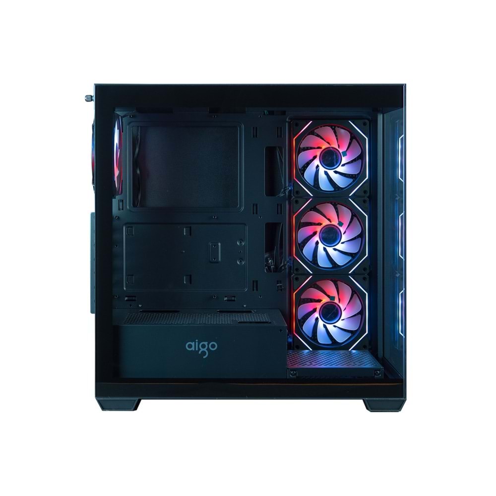 AIGO DS900G SIYAH AT-750W BRONZE ARGB GAMING KASA