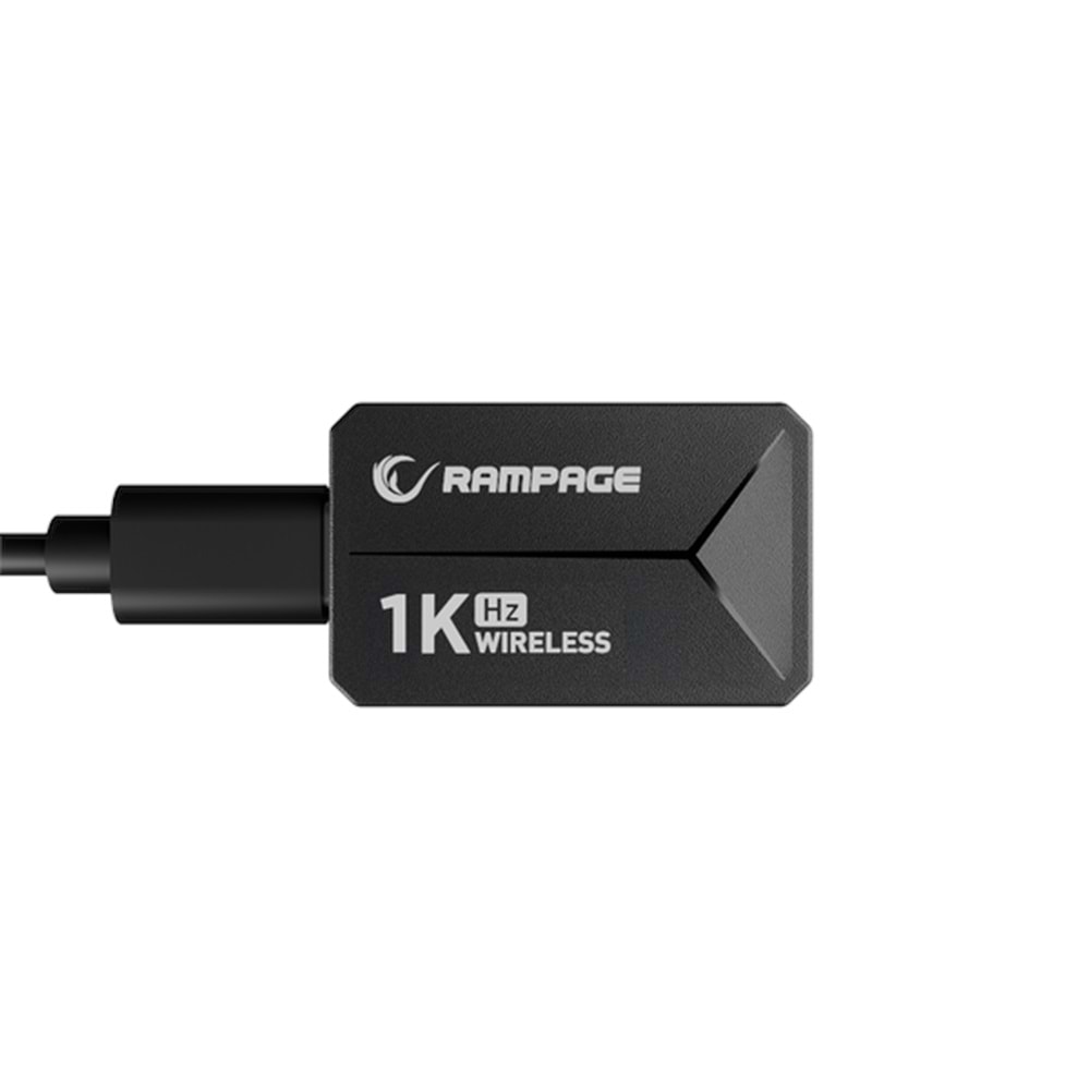 RAMPAGE ZENITH 1000 HZ WIRELESS GAMING MOUSE SIYAH