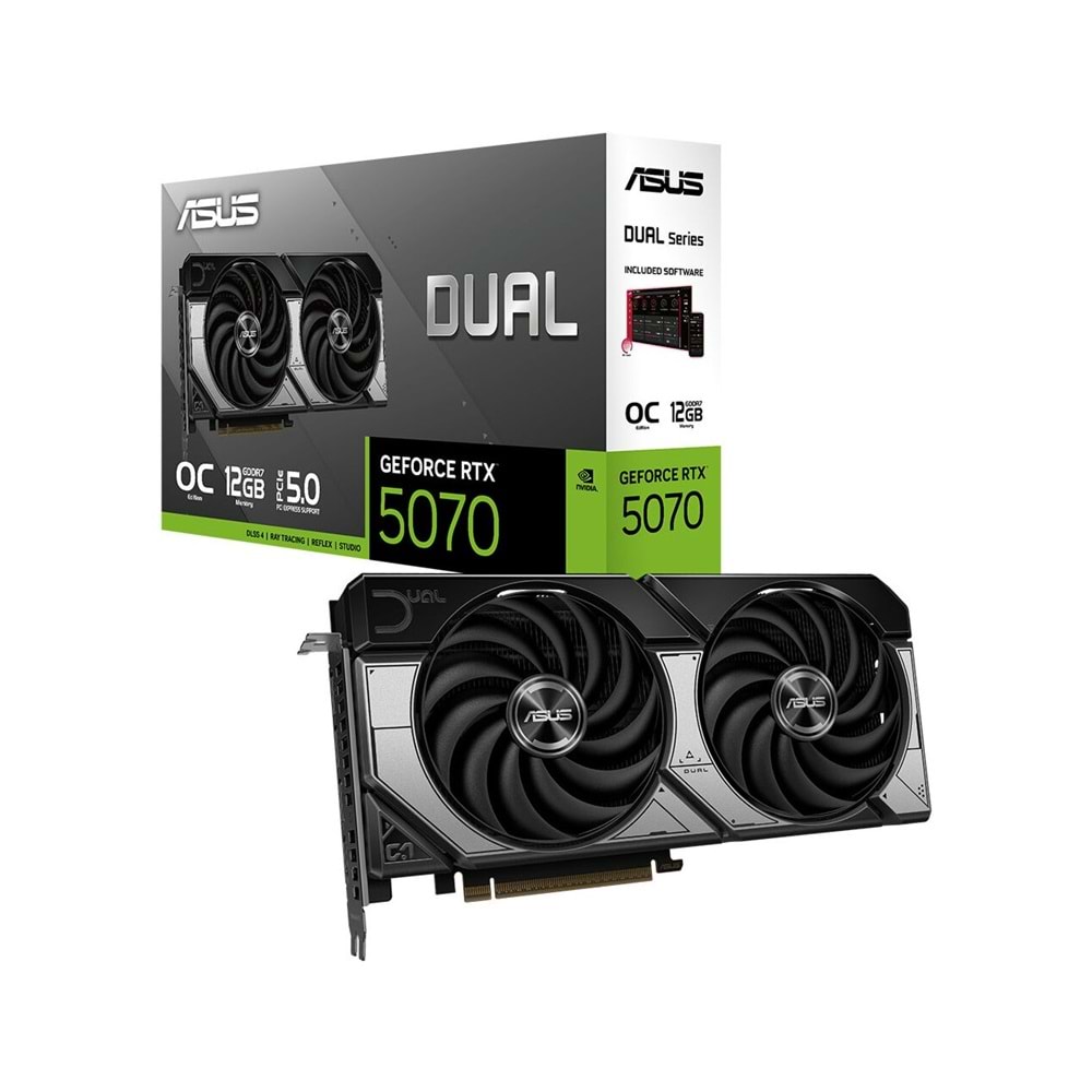 ASUS DUAL RTX 5070 OC 12G 192 BIT EKRAN KARTI
