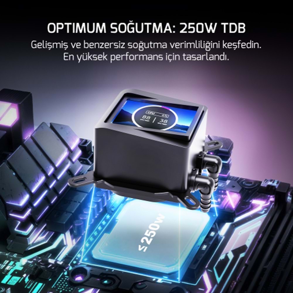 GAMEPOWER SKADI ELITE LCD 360 ARGB SIVI SOĞUTMA