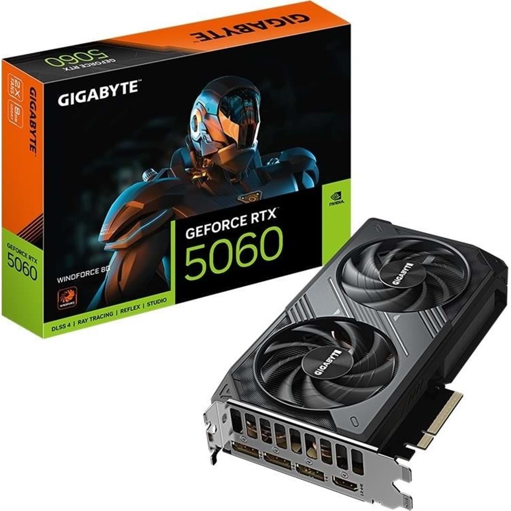 GIGABYTE 8GB RTX 5060 WINDFORCE (OC) EKRAN KARTI