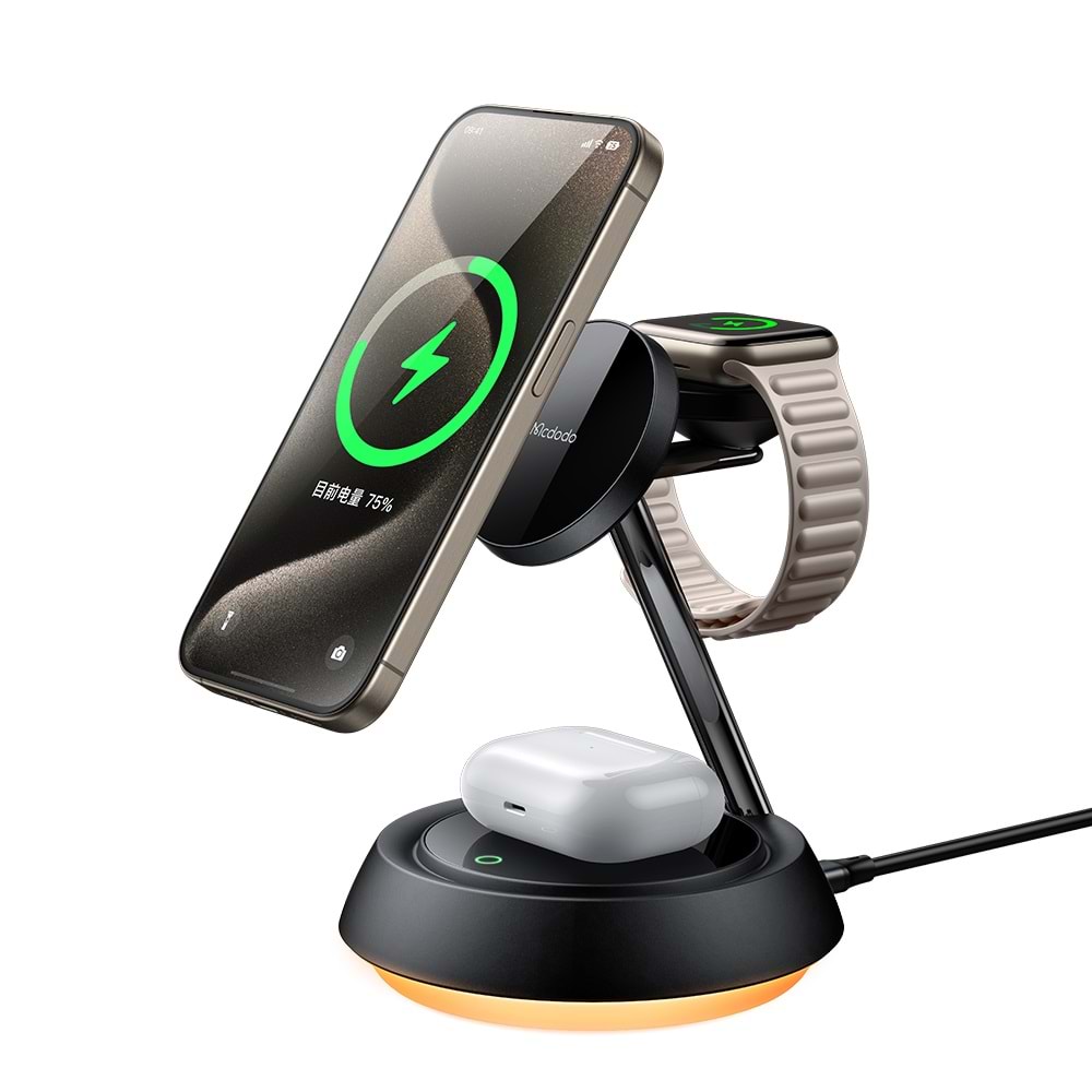 MCDODO CH-495 3in1 15W WIRELESS CHARGING STATION