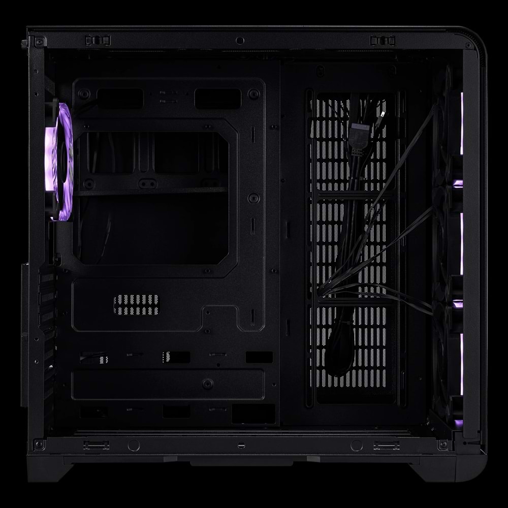 1ST PLAYER VT7 SİYAH 850W 80+ SILVER ATX 3.1 ARGB 4X12CM FAN TEMPERLİ CAM USB 3.0 ATX KASA