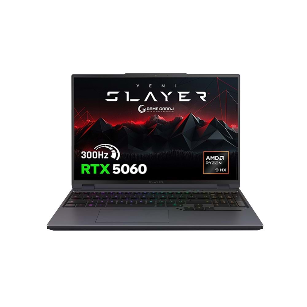 Game Garaj Slayer R9T AMD Ryzen 9 8945HX RTX5060 32GB RAM 1TB SSD 16