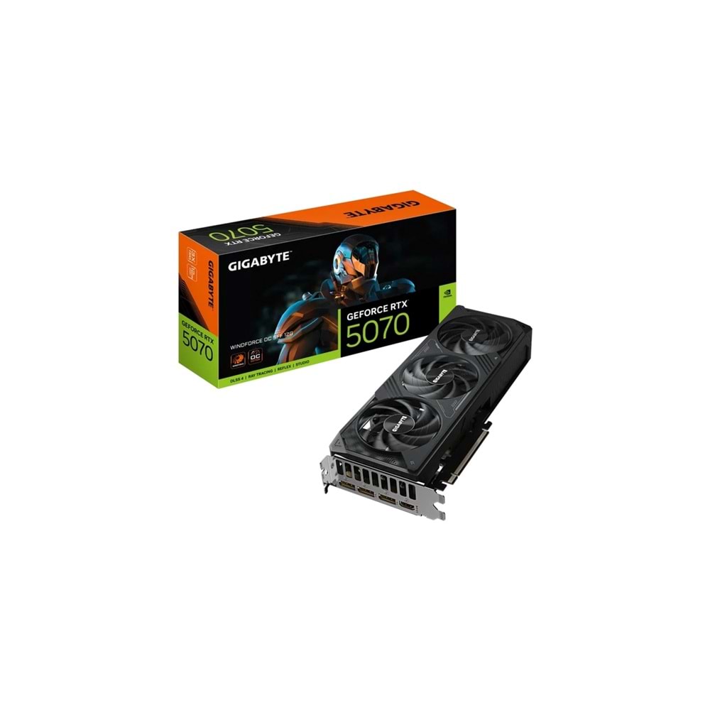 GIGABYTE RTX 5070 WINDFORCE OC 12 GB GDDR7 192 BIT EKRAN KARTI