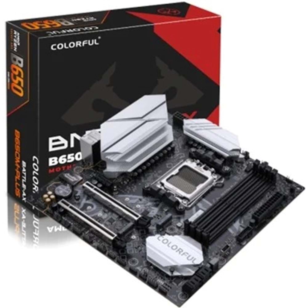 COLORFUL BATTLE-AX B650M-PLUS WiFi V15 DDR5 6800MHz mATX AM5 Anakart