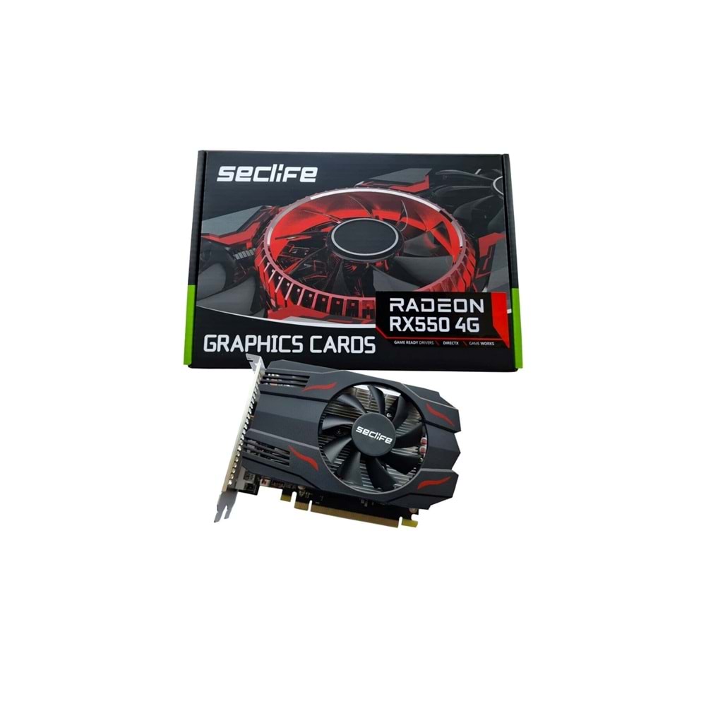 SECLİFE AMD Radeon RX550 4GB GDDR5 128Bit Ekran Kartı