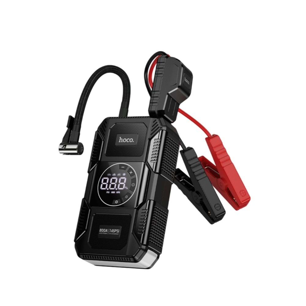 HOCO QS6 Hava Pompası ve Acil Marş Destekli 8.000mAh Powerbank
