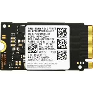 SAMSUNG 256GB M.2 NVME SSD