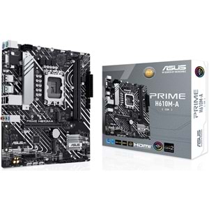 ASUS PRIME H610M-K DDR5 5600Mhz HDMI VGA mATX 1700 ANAKART