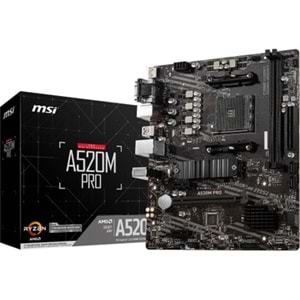 MSI A520M-A PRO AMD DDR4 4600 ANAKART