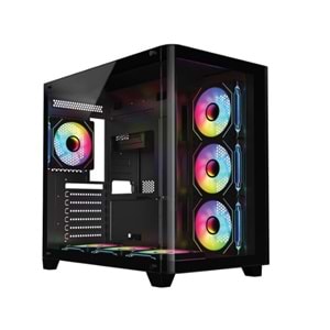 FRISBY FC-9545G SİYAH RGB MID TOWER KASA