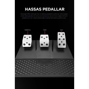 RAMPAGE V902 GAMING OYUNCU PEDAL/VİTES/DIREKSIYON SETI PC UYUMLU