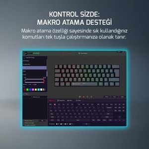 GAMEPOWER LYRA RGB 60M MEKANIK RED SWITCH GAMING OYUNCU KLAVYE SİYAH