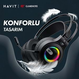 GAMENOTE H2040D SIYAH KULAKLIK GAMING RGB
