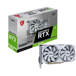 MSI VGA GEFORCE RTX 3050 VENTUS 2X XS 8GB OC GDDR6 128B DX12 BEYAZ