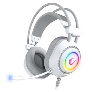 RAMPAGE RM-K19 RAGING PLUS BEYAZ RGB MIKROFONLU GAMING KULAKLIK