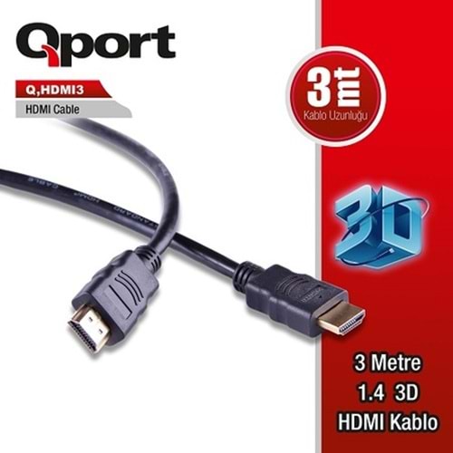 QPORT 3M HDMI KABLO