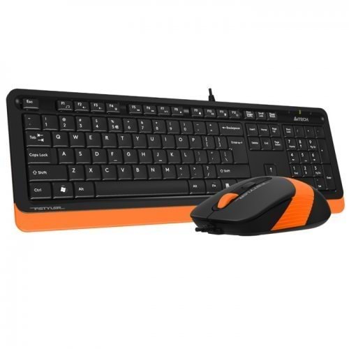 A4 TECH F1010 KABLOLU KLAVYE MOUSE TURUNCU