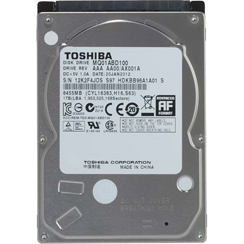 1 TB HDD 2.5 INCH HARD DISK