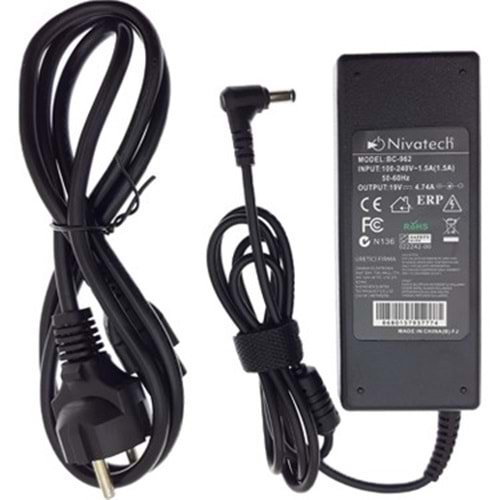 NIVATECH BC962 STANDART 19V 4.74A LAPTOP ADAPTER