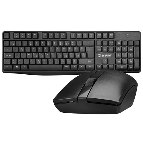 EVEREST KM-7500 WIRELESS KEYBOARD AND MOUSE SET