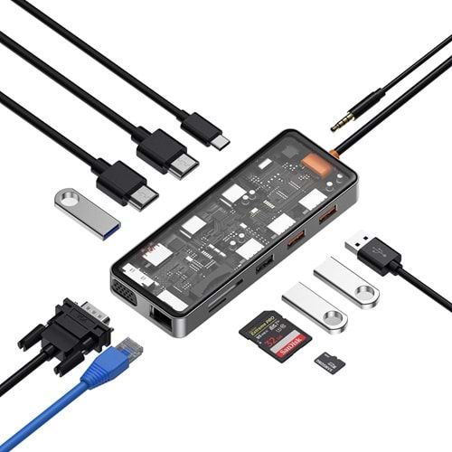 WIWU CB012 12in1 TYPE-C HUB