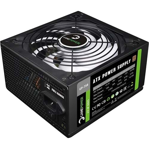 GAMEPOWER GP-750 80+BRONZ 750W PSU