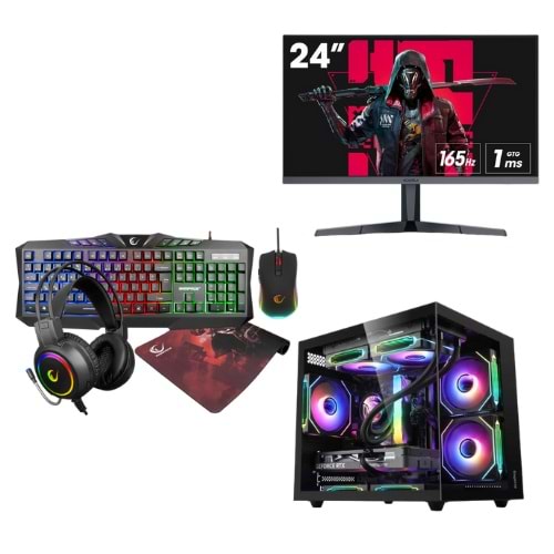 LANSMAN GAMING BUNDLE AMD RYZEN5-7500F 16 GB DDR5 RAM 8 GB RTX4060 512 GB SSD 650W