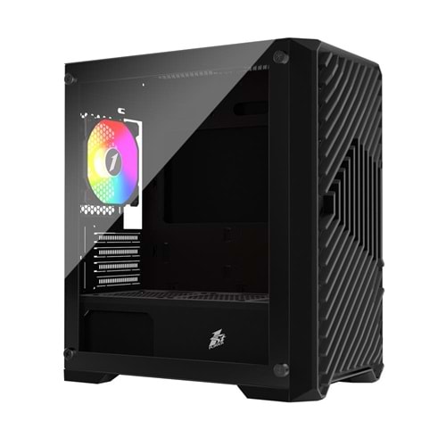 1 ST PLAYER TRILOBITE T5 SIYAH 650W 80+ ARGB 4X12CM FAN TEMPERLI CAM MESH USB 3.0 ATX KASA