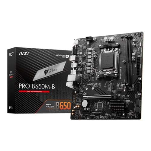 MSI PRO B650M-B DDR5 6800MHZ(OC) HDMI VGA M.2 MATX AM5 ANAKART