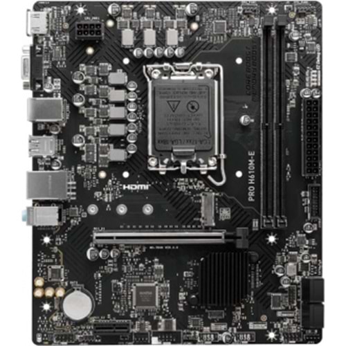 MSI PRO H610M-E 5600 MHZ DDR5 HDMI M.2 1700 PIN