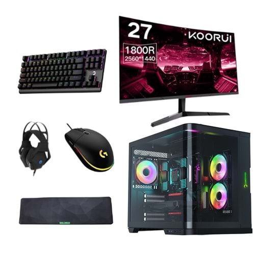 LANSMAN GAMING BUNDLE AMD RYZEN7-9700X 32 GB DDR5 RAM 12GB RTX5070 1TB SSD 750W