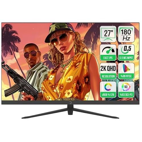 27 GAMEPOWER SONIC T80 IPS 180Hz 0.5 MS QHD 2K MONITOR