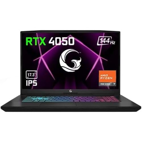 GAME GARAJ SLAYER R5-XL GAMING LAPTOP RYZEN 5-7535HS 16GB RAM 500GB SSD RTX4050 SSD 17.3