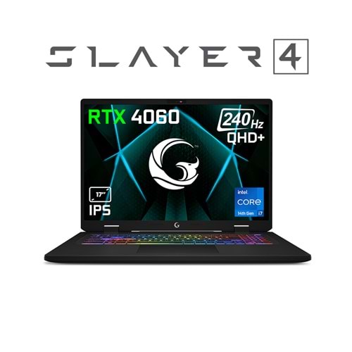 GAME GARAJ SLAYER4 7XL GAMING LAPTOP INTEL i7-14700HX 16GB RAM 1TB SSD RTX 4060 17.3