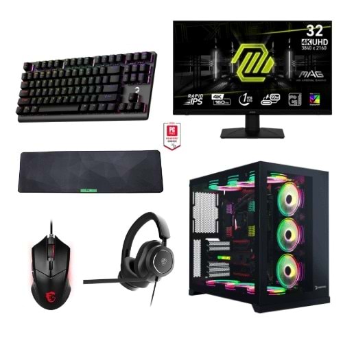 LANSMAN GAMING PC BUNDLE RYZEN 7-9800X3D 64 GB RAM DDR5 32 GB RTX 5090 2 TB SSD 1250W 80+ GOLD PSU