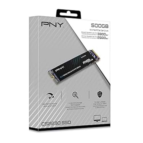 PNY CS2230 500 GB 3300/2500 NVMe PCle M.2 SSD (M280CS2230-500-RB